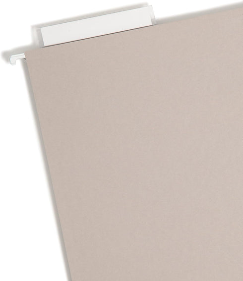Smead TUFF Extra Capacity Box Bottom Hanging Folder, Legal Size, 3" Expansion, Steel Gray, 18 per Box