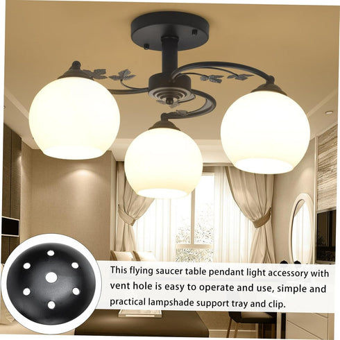 4pcs Lamp Chassis Base Kit for Ceiling Light Desk Lamp Easy Install Heat Dissipation Design Material for Home Lighting
