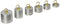 United Scientific Aluminum Hooked Weight Set, 100g, 50g, 40g, 30g, 20g, 10g