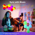 8 Pack Smart Hexagon Light - APP+Remote Control, Music Sync RGB Wall Panels for Gaming Room, Bedroom Beige