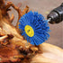 7 Pack 1/4" (80 120 180 240 320 400 600 Abrasive Nylon Wheel Brush for Drill with Shank, ) Grits, Nylon Abrasive Wheel