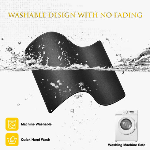 JIKIOU 3 Pack 10.2x8.3inch Mouse Pad with Stitched Edge, Comfortable Mouse Pads with Non-Slip Rubber Base, Washable