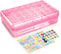 Kcjdd Personalized Pencil Box,Clear Hard Pencil Case with Stickers for Back to School,Plastic