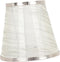 DOITOOL Cloth Lampshade Replacement Accessory Round Design Gold Trim for Home and