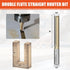 1/2" 1/2" 3" EASEWORK TOOL Shank Straight Router Bit, Professional-Grade Carbide Tipped, Cutting Diameter Cutting Depth