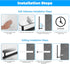 Paper Towel Holder Under Kitchen Cabinet, Self Adhesive or Drilling Paper Towel Holder Stick on Wall for Kitchen