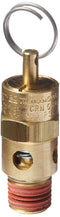 Control Devices ST25-1A250 Brass Soft Seat ASME Safety Valve, 1/4 Male NPT, 250 psi Set Pressure