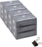 U Brands Small Binder Clips, 3/4-Inch Width, Black and Silver Steel, 144-Count