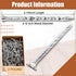 2 Pounds 304 Stainless Steel Spiral Shank Flooring Nails, 2-1/4 Inches Silver Twisted Nails for House Repairing