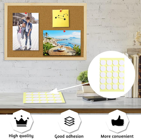 OWLKELA 14.6"X 11" Cork Board | Notice Pin Board, Memo Board, Bulletin Board with Wooden Frame and Push Pins
