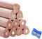 Buspoll 10 Stick HB Pencils, Unpainted Natural Wood Grain, Triangular for Kids Stationery