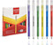 Matador HI-SCHOOL Ballpen, Fine-Point 0.6 mm, Black Ink, 24 Counts, Colorful Bodies