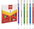 Matador HI-SCHOOL Ballpen, Fine-Point 0.6 mm, Black Ink, 24 Counts, Colorful Bodies