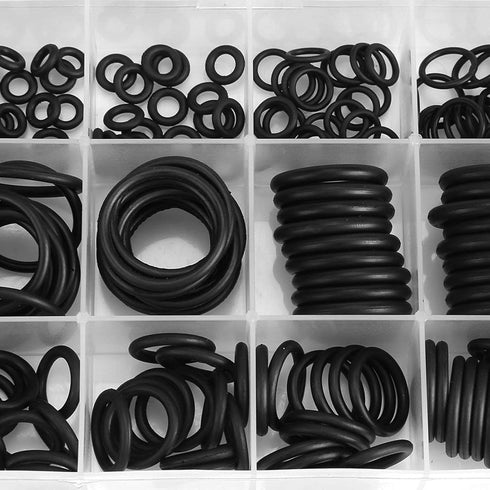 18 Sizes Rubber O Assortment Set, 279pcs Hydraulic Plumbing Gasket Seal Kit for Automotive Commercial Use