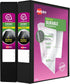 Avery Durable Clear View 3 Ring Binders, 1.5 Inch Slant Rings, Black, 2-Pack (19300)