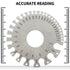 Metal Sheet Thickness Gauge & Dual-Sided Round Metal Sheet Gauge, Stainless Steel Wire Thickness Measurement Tool