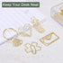 YOKIVE 20 Pcs Gold Envelope Shape Paper Clips, Great for Daily Use, Keep Desk Neat, Art, Home