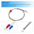 MECCANIXITY K Type Thermocouple Temperature Sensor PT100 5mm Ring Probe, 3.3ft Wire, 0 to 600°C Stainless Steel