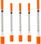1ml Syringe with 30Ga 5/16 Inch Needle, Sterile Individual Packaging for Lab Dispensing, Pack of 100