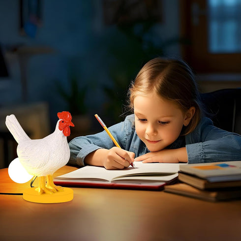 Bulb, 3D Chicken Egg Lamp, Funny Chicken Butt Night Light with Egg, Lifelike Rooster Lamp with Chicken Lights