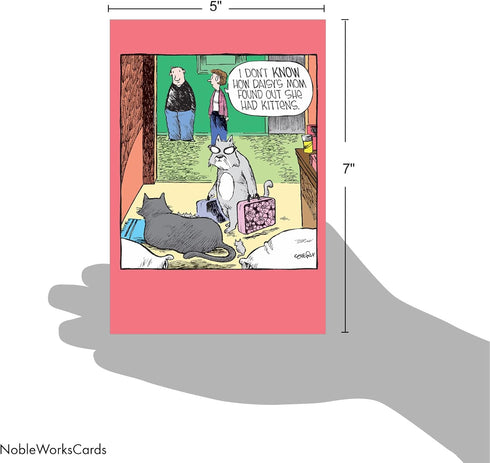 NobleWorks Funny Cartoon Mother's Day Card - Comic Humor Notecard with Envelope - Daisy's Mom C8880MDG