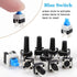 OCR 180Pcs Assortment Kit of 6x6mm Micro Momentary Tactile Push Button Switches, 10 Values