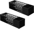 MyGift Dry Erase Marker Holder for Whiteboard, Black Acrylic Storage Rack for Markers, Eraser, Cleaning Bottles, Set of