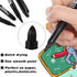 Thenshop 100 Pack Permanent Markers Bulk Black Permanent Marker Set Fine Point Marker Pens Waterproof Markers Works on Plastic, Wood, Stone, Metal and Glass by Thenshop