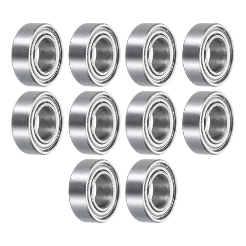 uxcell 10pcs MR126ZZ Miniature Deep Groove Ball Bearings, 6x12x4mm Double Shielded Bearings for Electric Motor, Home