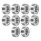 uxcell 10pcs MR126ZZ Miniature Deep Groove Ball Bearings, 6x12x4mm Double Shielded Bearings for Electric Motor, Home