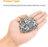 100 Pieces M5 x 0.8mm 304 Stainless Steel Self-Lock Nylon Inserted Hex Lock Nuts