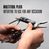 Multitool Plier - 12 In 1 Stainless Steel Pocket Multi Tool with Durable Sheath for Camping, Survival Gear by