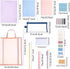 Colarr 54 Pieces Aesthetic School Supplies Set, Bulk Back to School Essentials Kit, Macaron Color for High School and