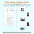 Power Supply Adapter DC24 2A 48W AC to DC Converter for COB LED Strip, CCTV Camera, White, 2.1mm X 5.5mm