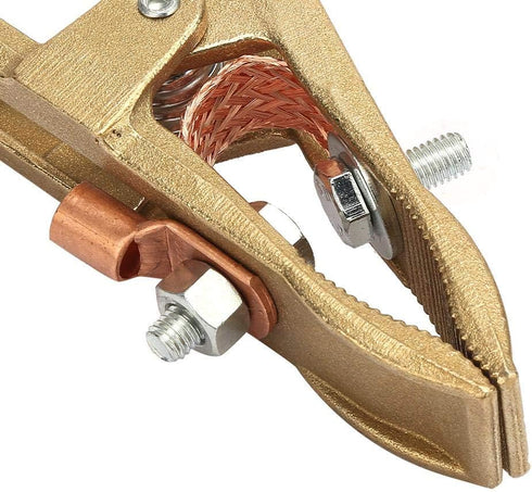 Fafeicy Welding Ground Clamp - Brass Material A Shape Ground Clamp for Welding Machine in Shipyards, 500A
