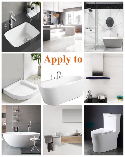 Bath Repair Kit - Endhokn Enamel, Porcelain, Acrylic, Fiberglass, Ceramic Sink, Tub, Tile Repair