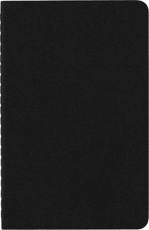 Moleskine Cahier Journal, Soft Cover, Pocket (3.5" x 5.5"), Dotted, Black, Set of 3