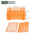 YOKIVE 2Pcs Tube Rack, PP Polypropylene Test Tube Rack Holder | Great for 0.5ml, 1.5ml, 1.8ml, 10ml, 15ml, 50ml Lab Test Tube(Orange, 50-Sockets)