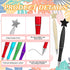 Yeaqee 48 Pcs Ballpoint Cute Star Pens Back to School Gifts Multicolor 1.0 mm Star Shape Black Ink Pens Retractable Bulk Appreciation Gift for Teacher Student Employee Coworker Office School Supplies by Yeaqee
