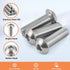 M8-1.25 x 70mm Button Head Socket Cap Screws Bolts, Stainless Steel 18-8 (304), Bright Finish, Quantity 10