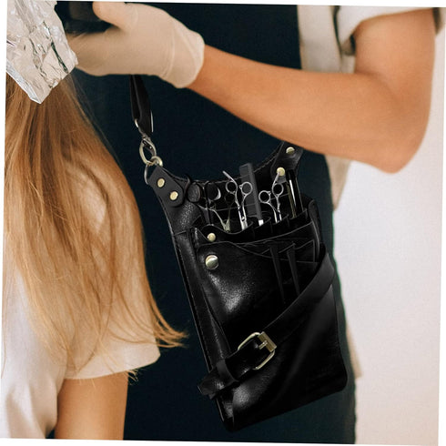 LIFKOME Pack Hair Stylist Scissor Fanny Barber Tools Hair Cutting Scissors Case Salon Equipment