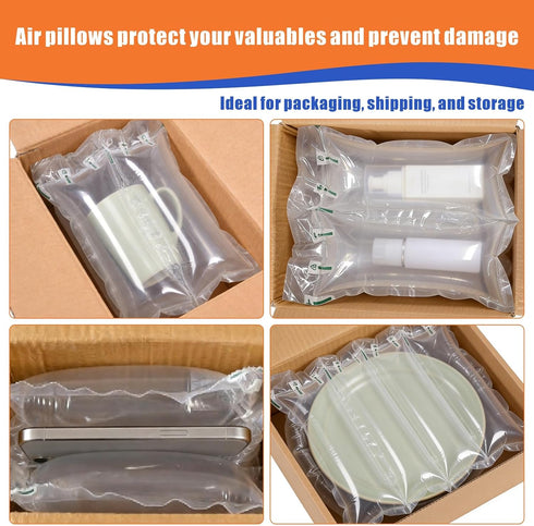 EXJEXJ 1000 Count 3.54" 7.87" Packing Packing Air Pillows for Shipping With Pump, x Inflatable Air Bags Shipping
