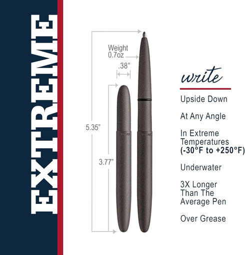 Fisher Space Pen Cerakote 400 Series Bullet Pen – Pressurized Ballpoint Pen with Cerakote Polymer-Coating for