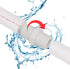 20Pack 1/2 Inch PVC Nipple Male Thread Coupling Adapter (Male x Male) for Thread Plumbing Pipe, Schedule 40