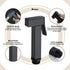 ZLOCYIVHE Set Handheld Bidet Sprayer for Toilet, Black Portable Cloth Diaper Sprayer Brass Bathroom Bidet Sprayer Kit