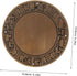 DOITOOL Chinese Zodiac Brass Console Table Plate Decorative Cabinet for Bathroom Storage and Pantry Antique Finish
