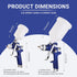 2-in-1 (1.4mm 600ml 0.8mm 125ml) Toolbox Professional HVLP Gravity Feed Spray Gun Kit + with Locking Pressure Regulator