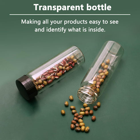 12PCS 30ml Glass Sample Bottles, Small Vials with Plastic Screw Cap Container for Sample Vial