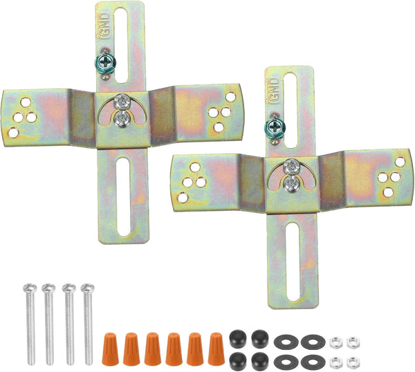 PATIKIL Light Fixture Mounting Bracket, 2set Ceiling Wall Light Crossbar 180 Rotation