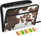 Western Cow Skin Texture Expanding File Folder, 13 Pockets Accordion Document Organizer with Zipper Closure